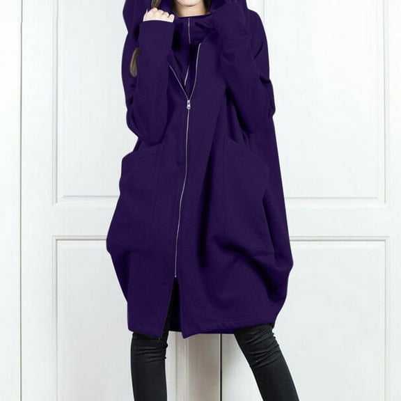 CAICJ98 Womens Coat Women's Winter Coats 3-IN-1 Snow Ski Jacket Water Resistant Windproof Winter Jacket Parka Purple,5XL