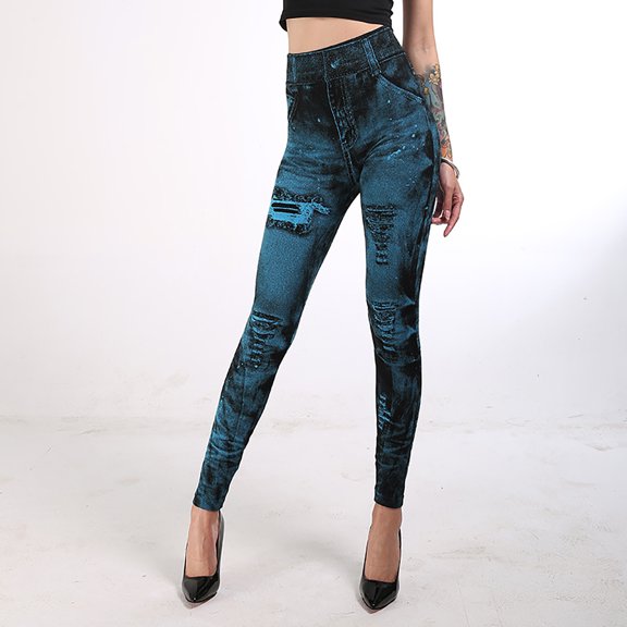 CAICJ98 Womens Leggings For Work Women Scrunch Lifting Leggings Seamless High Waisted Workout Yoga Pants Light Blue,3XL