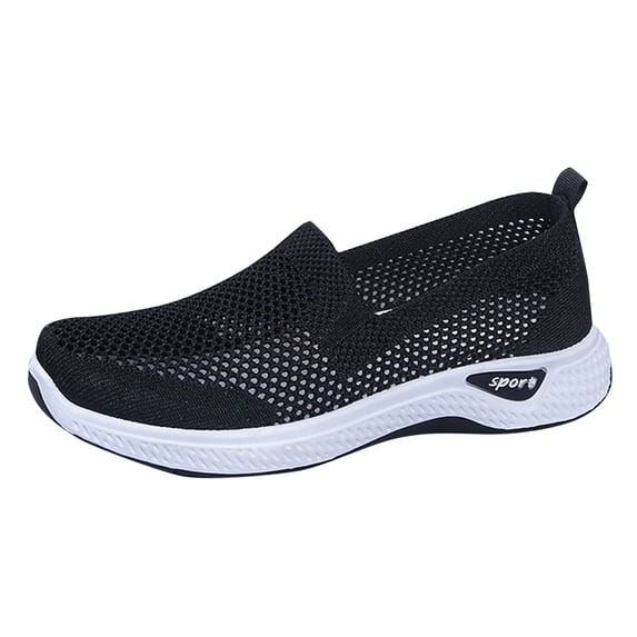 CAICJ98 Womens Running Shoes Women's Wendy Lace-Up Loafers Comfortable & Lightweight Ladies Shoes Multiple Sizes & Colors,Black