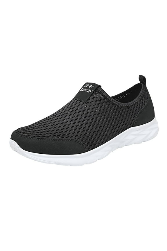 Womens Running Shoes Womens Loafers Breathable Walking Shoes Casual Shoes Slip-on Sneakers Non Slip Driver Shoes,White