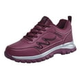 thumbnail image 1 of CAICJ98 Womens Sneakers Lightweight Walking Shoes Comfortable Lace Up Casual Shoes Gym Tennis Shoes Womens Wine,8, 1 of 7