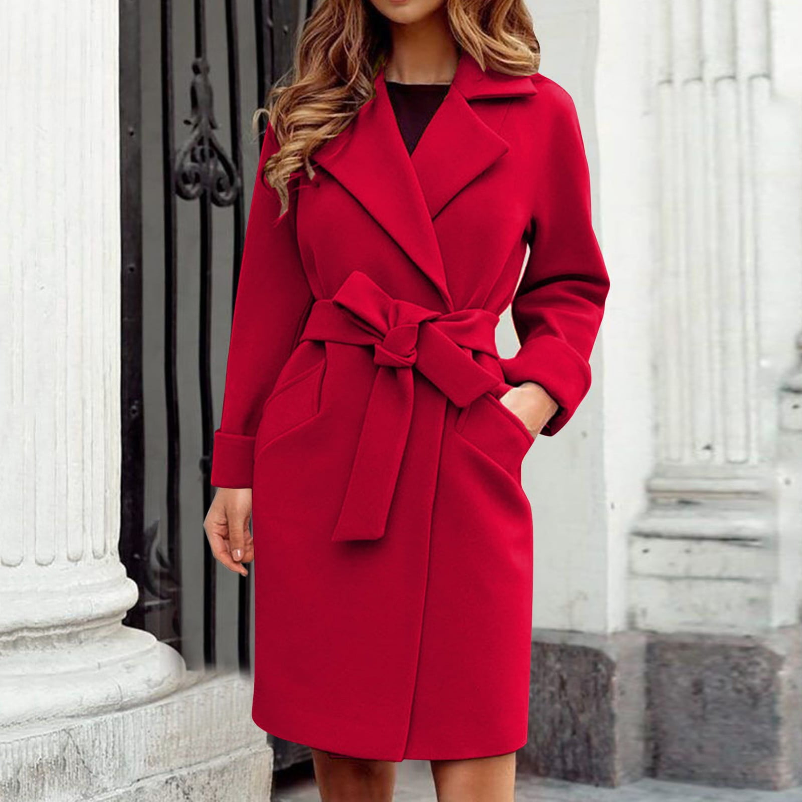 CAICJ98 Womens Tops Women s Winter Outerwear Overcoat Peter