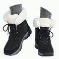 thumbnail image 1 of CAICJ98 Womens Winter Boots Mid-Calf Boots 2025 New Cotton Walking Shoes Waterproof High-top Non-slip Womens Snow Boots (Black,Size 9), 1 of 9