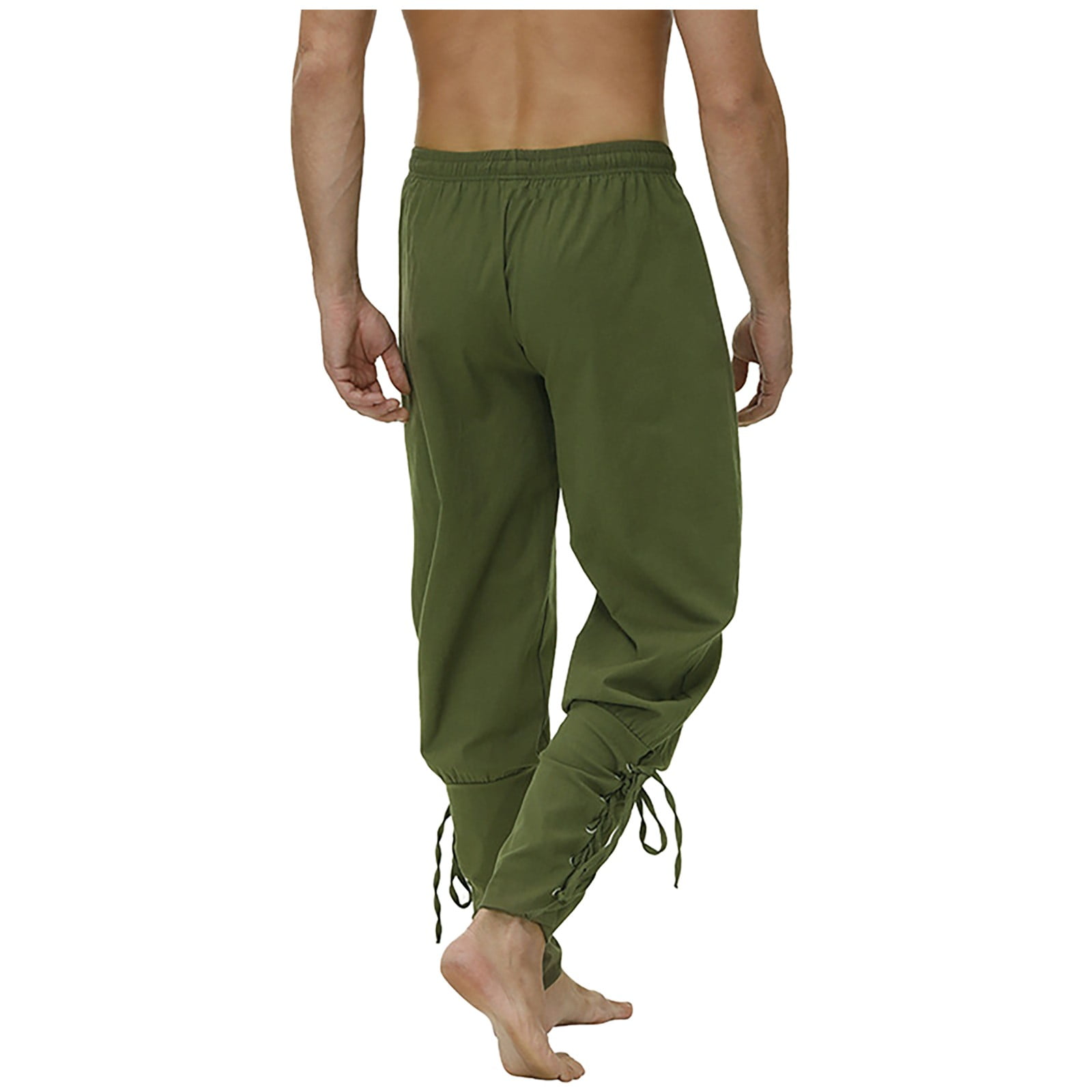 CAICJ98 Mens Sweatpants Trousers Color Sweatpant Solid Loose Fashion Men's  Casual Pant Patchwork Jogger Men's Casual Pants Khaki,XXL