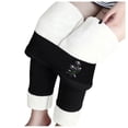 thumbnail image 1 of CAICJ98 Workout Leggings Women's Lined Leggings Water Resistant High Waisted Winter Warm Hiking Running Pants with Pockets Black,M, 1 of 5
