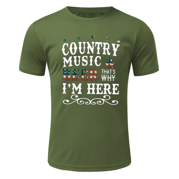 CAICJ98 Workout Shirts for Men Men Casual Fashion Drawstring Printed Shirt Half Sleeve Beach V Neck Summer Pullover Top Green,XXL