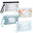 thumbnail image 1 of CAIDI 4Pcs Baby Wet Wipe Pouch, Portable Baby Wipes Case, Reusable Refillable Travel Wet Wipe Holder Bag, 1 of 7
