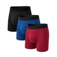 thumbnail image 1 of Mens Incontinence Underwear, CaiDieNu 3 Pack Washable Reusable Cotton Leak Proof Boxer Briefs, 150ml Absorbency Incontinence Underwear for Men, 1 of 7