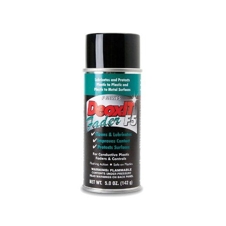 Caig DeoxIT Fader F5S-H6 Spray, 142g, for Fader and Switch Maintenance, Conductive Plastics