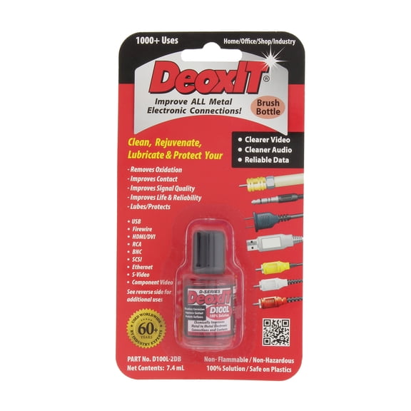 CAIG DeoxIT D100L-2DB Metal Electric Connection Cleaner Enhancer, 7.4 ml Bottle