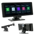 thumbnail image 1 of CAIHONG Portable 10.26" Wireless Carplay Screen & Android Auto with Adjustable & Detachable Mount, 2.5K Dash Cam & 1080P Backup Camera, HD IPS Touchscreen, GPS Navigation, Bluetooth, Car Stereo, Radio, 1 of 6