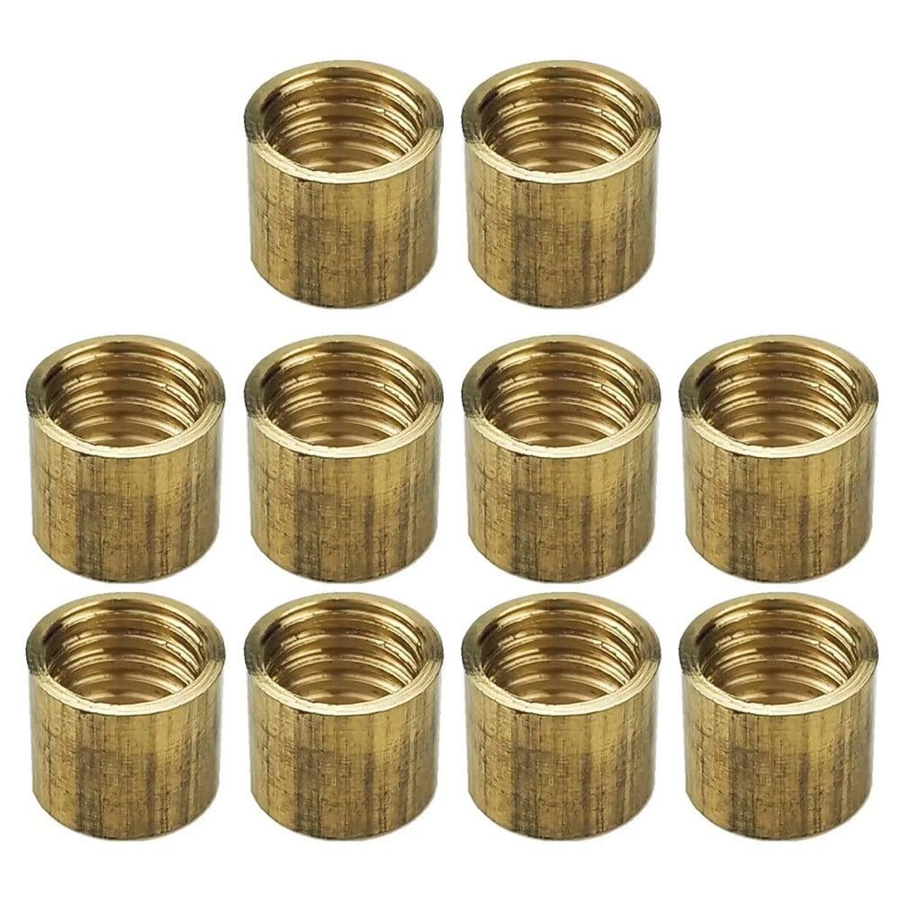 Biljartkeu messing tip 10 stuks voor snooker pool keu ferrule reparatie