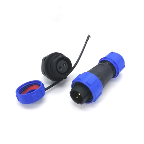 CAIJIEXI 1Pc Ip68 Aviation Waterproof and Socket Inline Connector for Weipu 2 Pin