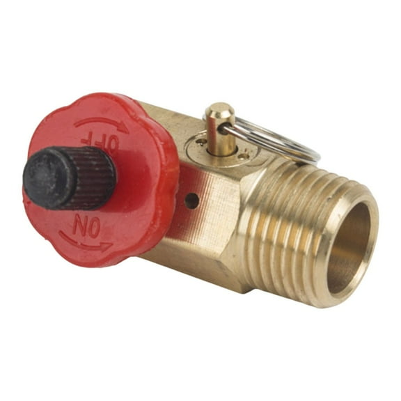 CAIJIEXI 1Pcs Air Tank Manifold with Fill Port Aluminum Valve and Pressure Relief Valve Plastic Handle