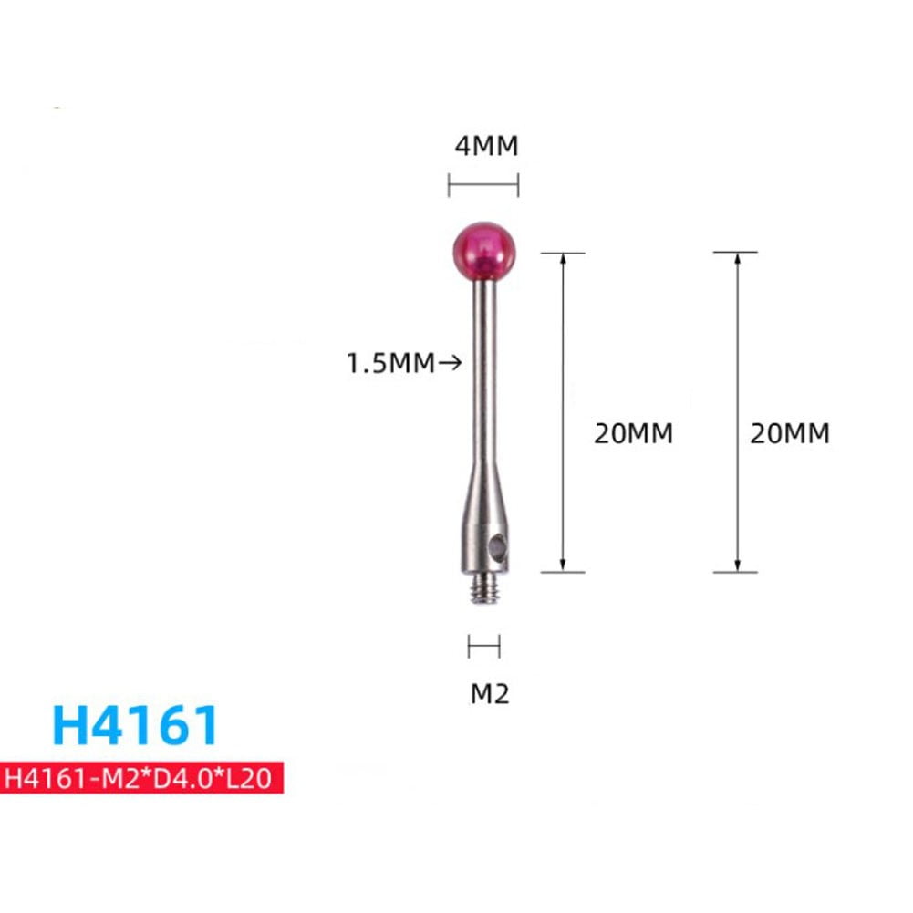 Robuuste M2 Touch Probe CMM-stylus met slijtvaste balmeter voor 3D