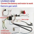 thumbnail image 1 of CAIJIEXI 1Set Diy Wire Switch Receiver Rc Kit with 2.4G Remote Control Baby Electric Car Controller for Kids Electric Car Modified Rx23 12V B, 1 of 6