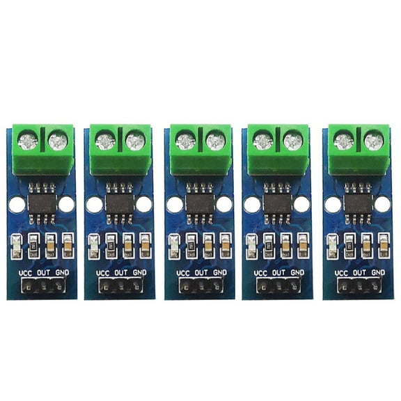 CAIJIEXI 5Pcs for Acs712 Current Sensor Module 5A Range for Hall Effect Current Sensor