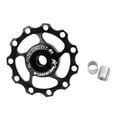 thumbnail image 1 of CAIJIEXI Bike Rear Derailleur Pulley Roller Mountain Road Bike 11-13T Ceramic Bearing Pulley Metal Bearings Bicycle Rear Guide Wheel 11T black, 1 of 7