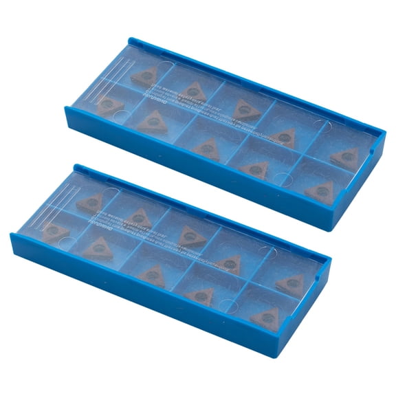 CAIJIEXI Carbide Inserts for Steel and Stainless Steel Semi finishing Pack of 20