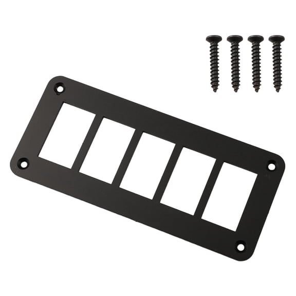 CAIJIEXI Diverse Applications of Black Aluminum Rocker Switch Panel Housing Units 5-Way