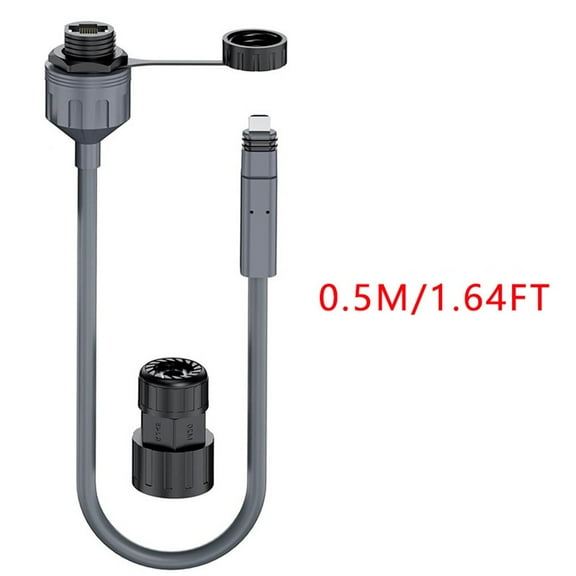 CAIJIEXI For Starlink Ethernet Connector Router Elbow/Straight Extension Cable for Spx To V2 Waterproof 8 Cores