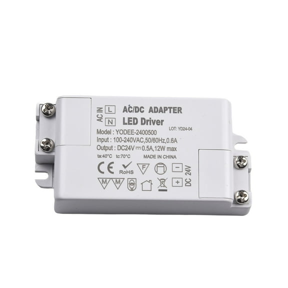 CAIJIEXI LED Driver Power Supply Compact Size for Doorbells and LED Strip Lights