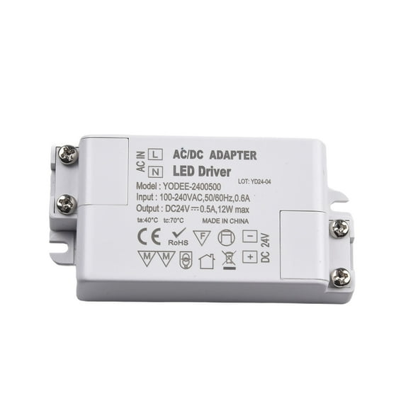 CAIJIEXI LED Driver Power Supply Compact Size for Doorbells and LED Strip Lights