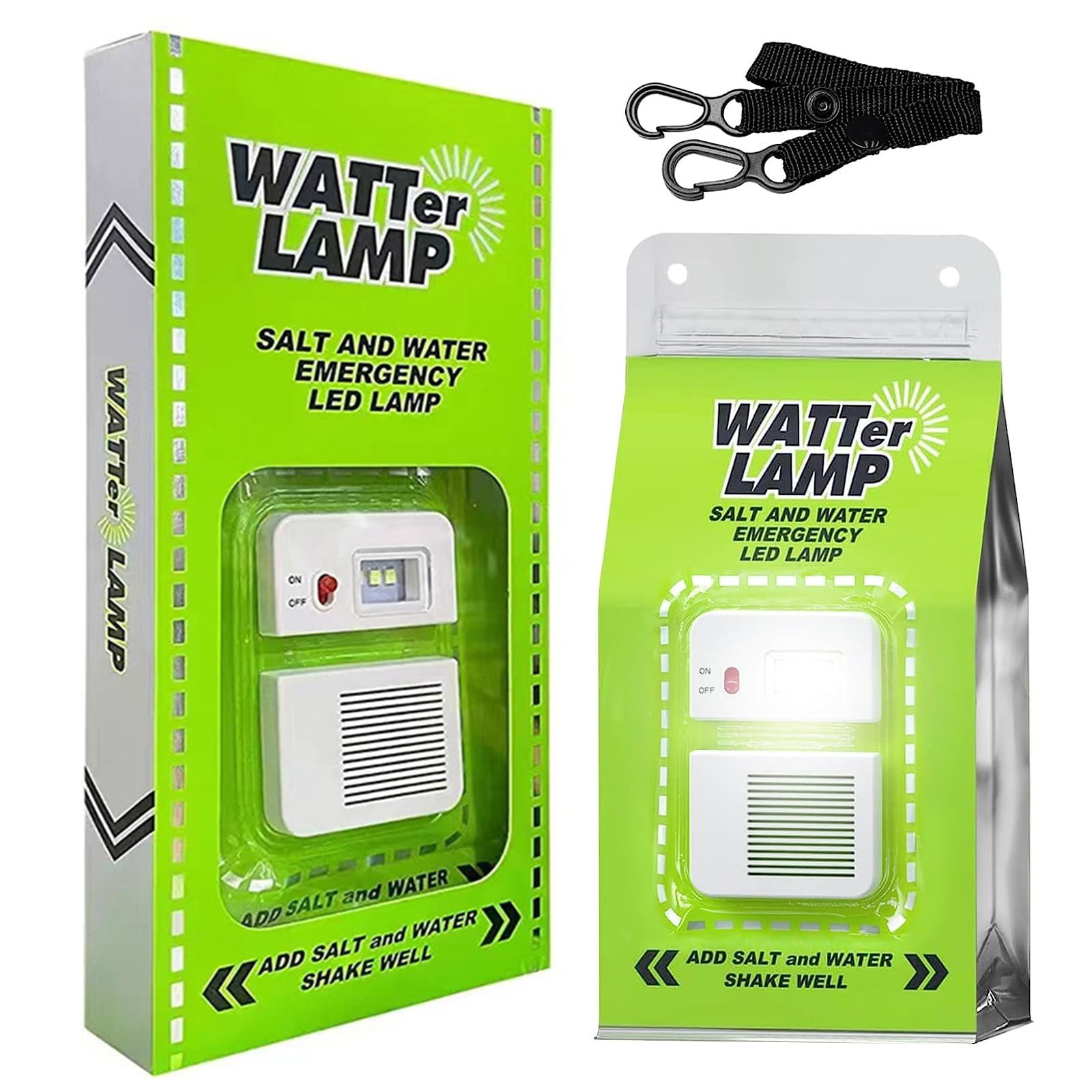 CAIJIEXI LED Lamp. Salt Water Lamp Protection Home No Battery Pollution-Free Outdoor Environmental Battery Free Brand New