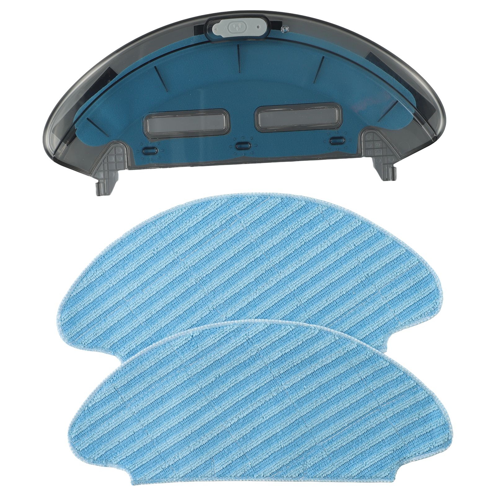 Kit Piastra E Panni Per Lavaggio Robot Medion MD 19601 | 1 Piastra + 2 Panni In Microfibra, Ricambio Originale