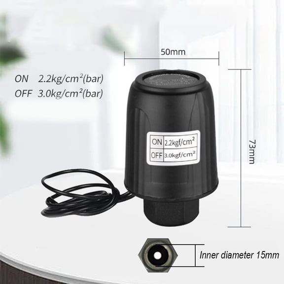 CAIJIEXI Self-Priming Water Pump Mechanical Booster Pump Pressure Switch Controller 3/8 2.2-3.0Kg