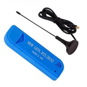 CAIJIEXI USB2.0 25MHz-1760MHz FM Digital TV Tuner Dongle Receiver with Antenna for Window Test Measurement Inspection Industrial Tools