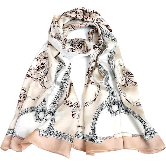 CAILDANL 100% Mulberry Silk Long Scarf for Women Large Oblong Sunscreen Shawls Wraps Neck Headscarf Hair Wraps Gift Packed