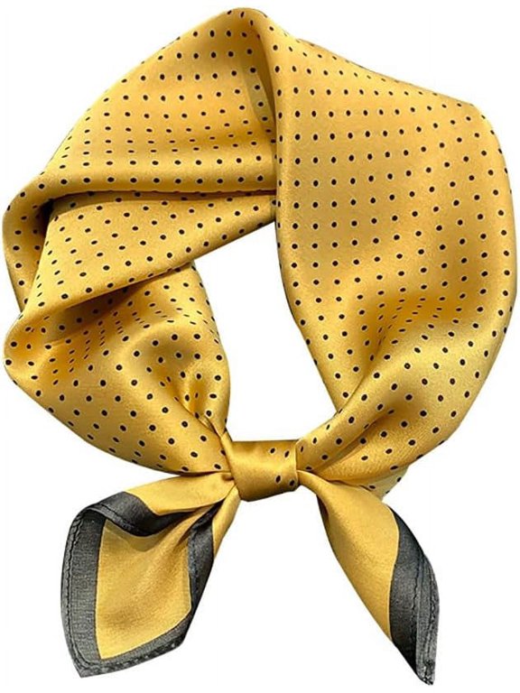 100% Mulberry Silk Neck Scarf 21"x21" Small Square Scarfs for Women Gift Packed