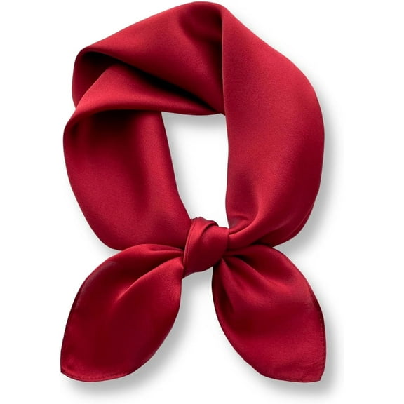 CAILDANL 100% Mulberry Silk Neck Scarf 21"x21" Small Square Scarfs for Women Gift Packed