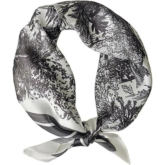 CAILDANL 100% Mulberry Silk Neck Scarf 21"x21" Small Square Scarfs for Women Gift Packed