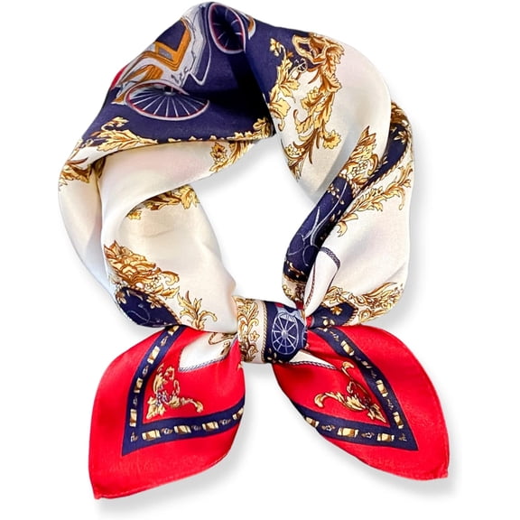 CAILDANL 100% Mulberry Silk Neck Scarf 21"x21" Small Square Scarfs for Women Gift Packed