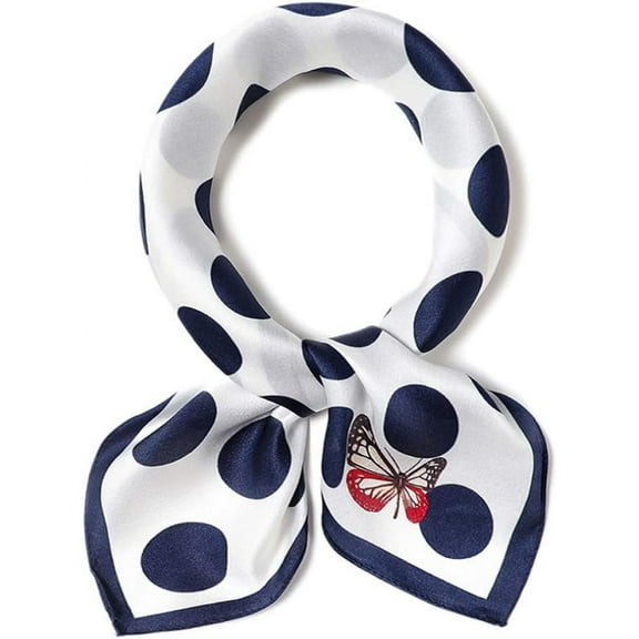 CAILDANL 100% Mulberry Silk Scarfs Small Square Scarf 21" x 21" Neck Scarf Breathable Lightweight for Women Gift Packed
