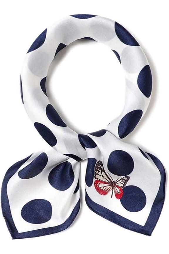 100% Mulberry Silk Scarfs Small Square Scarf 21" x 21" Neck Scarf Breathable Lightweight for Women Gift Packed