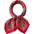 thumbnail image 1 of CAILDANL 100% Mulberry Silk Scarfs Small Square Scarf 21" x 21" Neck Scarf Breathable Lightweight for Women Gift Packed, 1 of 7