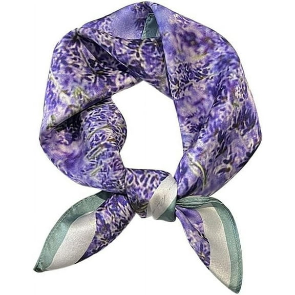 CAILDANL 100% Mulberry Silk Scarfs Small Square Scarf 21" x 21" Neck Scarf Breathable Lightweight for Women Gift Packed