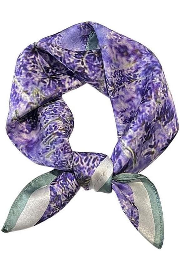 100% Mulberry Silk Scarfs Small Square Scarf 21" x 21" Neck Scarf Breathable Lightweight for Women Gift Packed