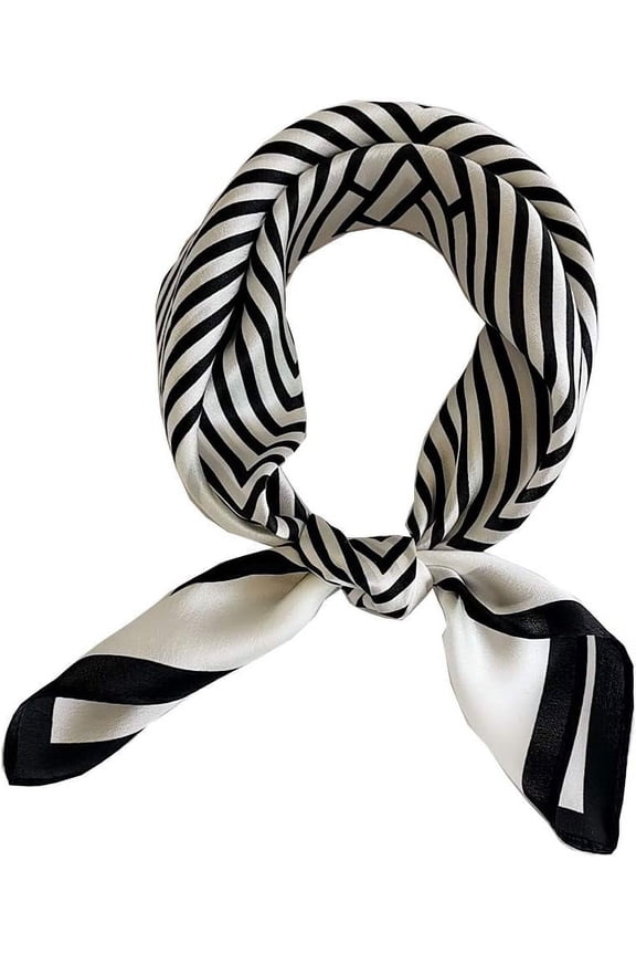 100% Mulberry Silk Scarfs for Women-Lightweight Square Satin Head Scarf-Small Silk Hair Scarf for Sleeping 21"x21"