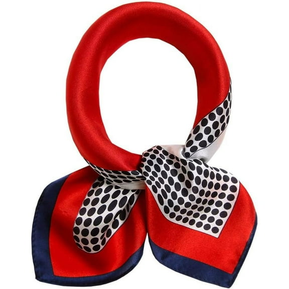 CAILDANL 100% Real Mulberry Silk Scarf -21'' x 21''- Lightweight Neckerchief –Women Men Small Square Digital Printed Scarves