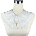 thumbnail image 1 of CAILDANL 1pcs Women's Fake Collar Detachabl Dickey Fake Collar Pearl Lace False Collar for Blouse Half Shirts Coat Clothing Supplies, White, 1 of 2