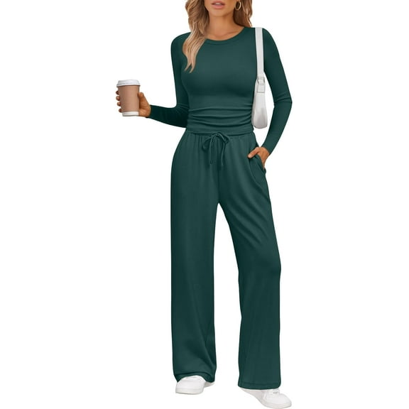 CAILDANL 2 Piece Lounge Sets for Women Fall Outfits 2025 Two Piece Travel Sweatsuits Business Casual Fashion Clothes
