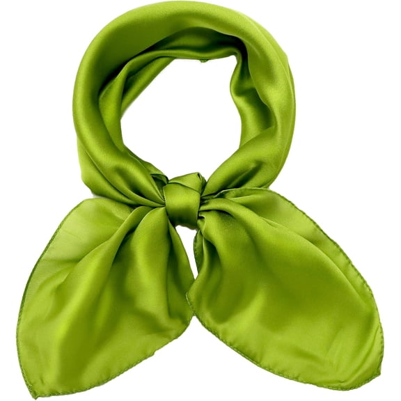 CAILDANL 27.5'' Silk Feeling Scarf Medium Square Satin Head Neck Scarf for Women Hair Sleeping at Night