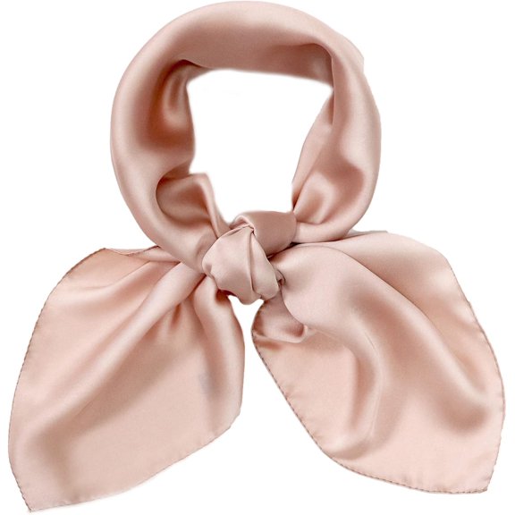 CAILDANL 27.5'' Silk Feeling Scarf Medium Square Satin Head Neck Scarf for Women Hair Sleeping at Night