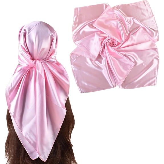 CAILDANL 35 Inches Silk Head Scarf-Satin Hair Scarves Silk Bandana Scarf Headscarf Silk for Women's Fashion Scarves