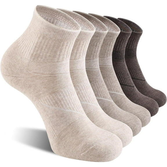 CAILDANL 6 Pack Men's Ankle Socks with Cushion Athletic Running Socks