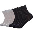 thumbnail image 1 of CAILDANL 6 Pack Mens Ultra Thin Breathable Socks Summer Mesh Cotton Business Dress Sock, 1 of 6